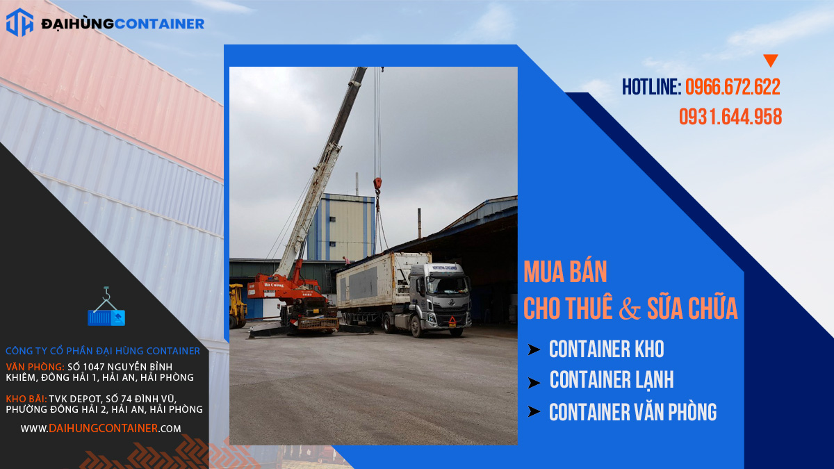 Đại Hùng Container - Đơn vị mua bán container chất lượng, giá tốt nhất Bắc Ninh