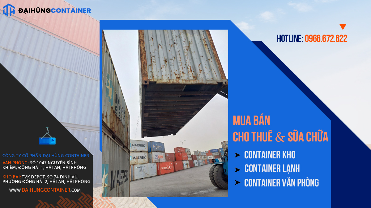 Đại Hùng Container Bán container khô 20ft, 40ft chất lượng giá rẻ nhất thị trường
