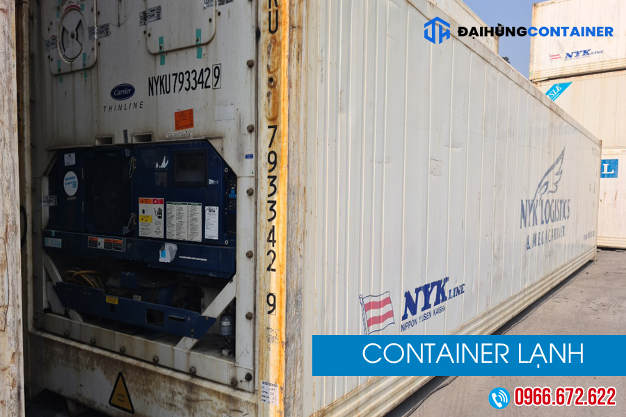 Container lạnh được dùng để duy trì nhiệt độ cho thực phẩm đông lạnh, tươi sống, chế phẩm y tế,…
