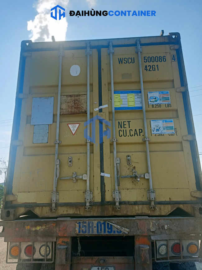 Kích thước đạt chuẩn của container kho 20 feet tại Đại Hùng Container
