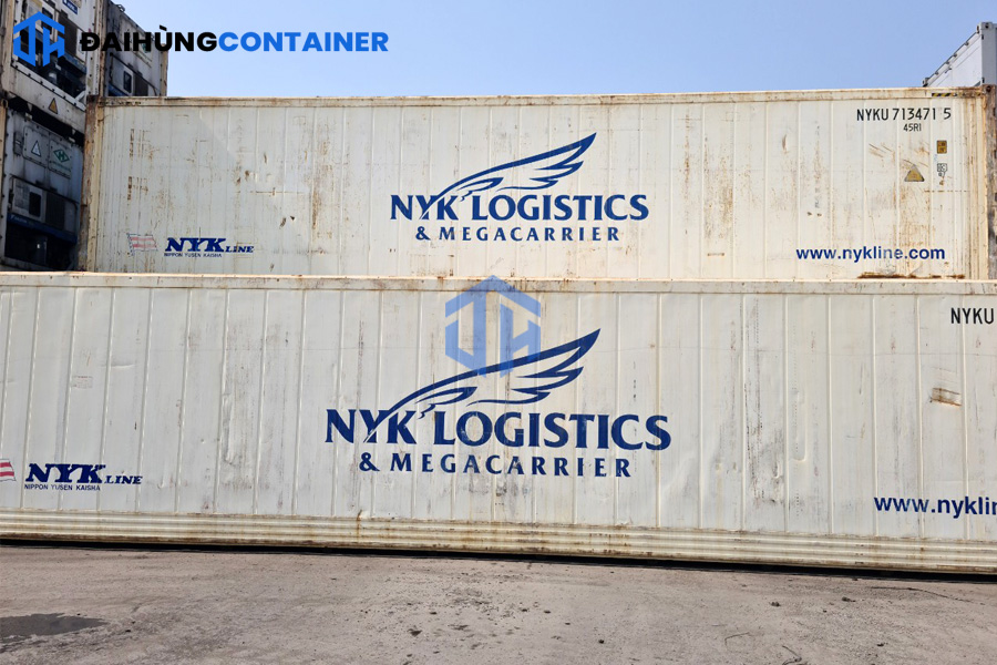 Container lạnh tại Đại Hùng có 2 kích thước 20 feet và 40 feet