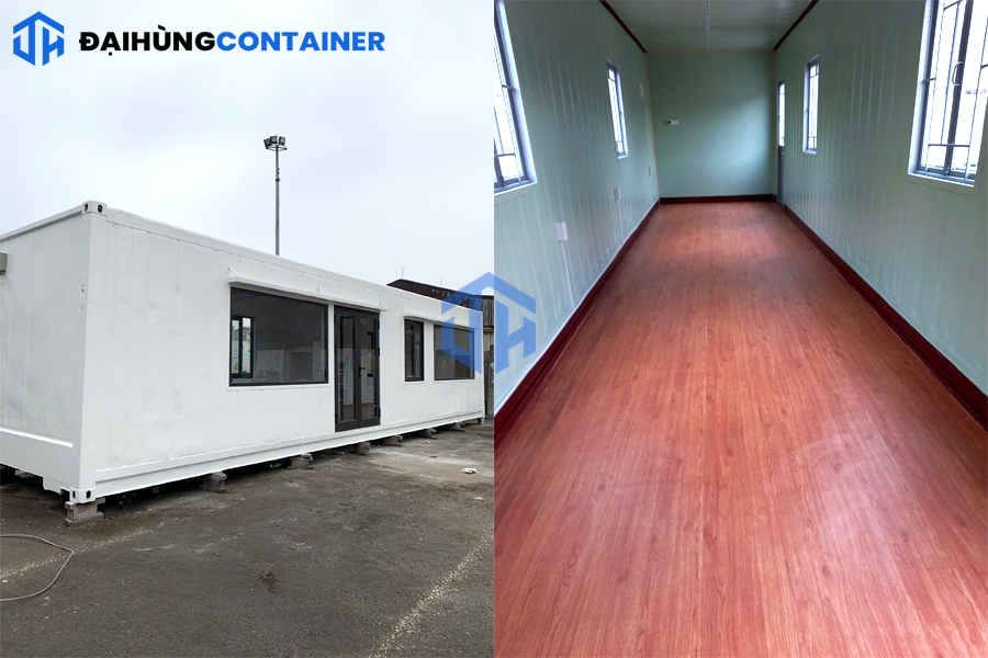 Container văn phòng tại Đại Hùng được thiết kế sạch sẽ, hiện đại, sang trọng, tiện nghi.
