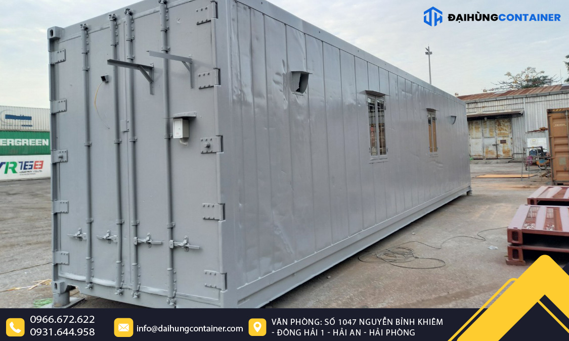 Đại Hùng Container cung cấp container văn phòng với kích thước đạt tiêu chuẩn