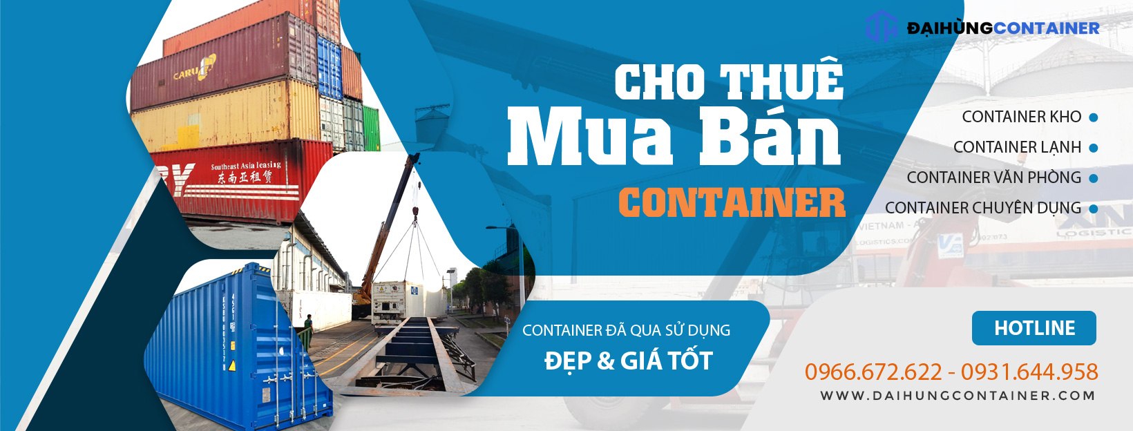 Đại Hùng Container chuyên mua bán, cho thuê container cũ UY TÍN miền Bắc