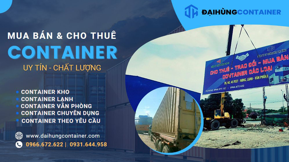 Đại Hùng Container địa chỉ thuê container văn phòng 20 – 40 feet tại Quảng Ninh giá tốt