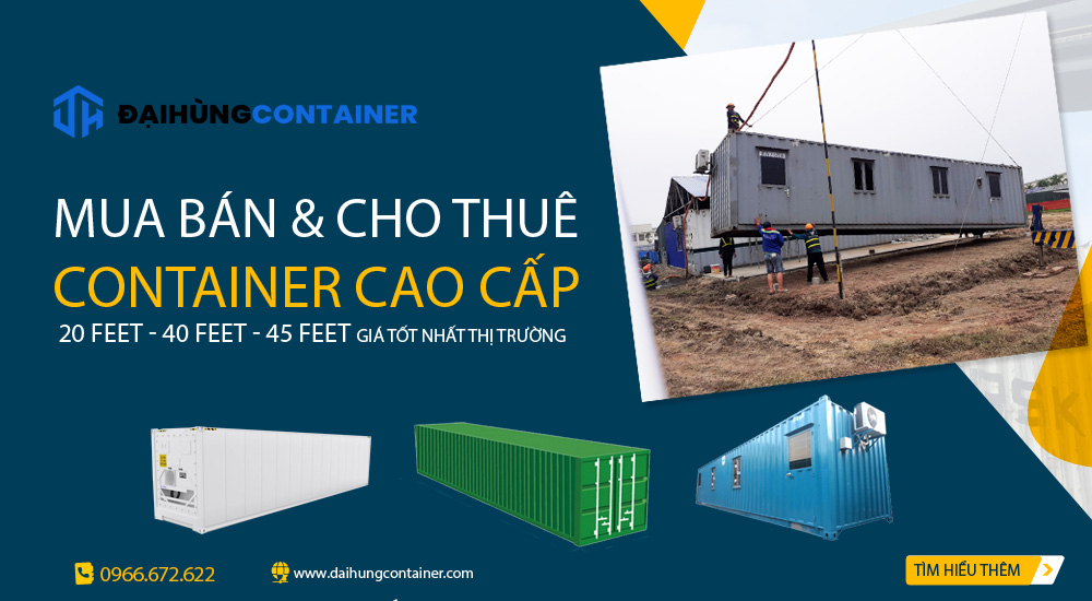 Đại Hùng Container chuyên dịch vụ cho thuê container tại Bắc Giang uy tín hàng đầu