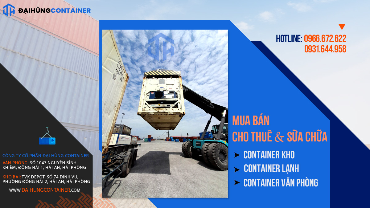 Đại Hùng Container chuyên cho thuê container lạnh giá rẻ tại Nam Định